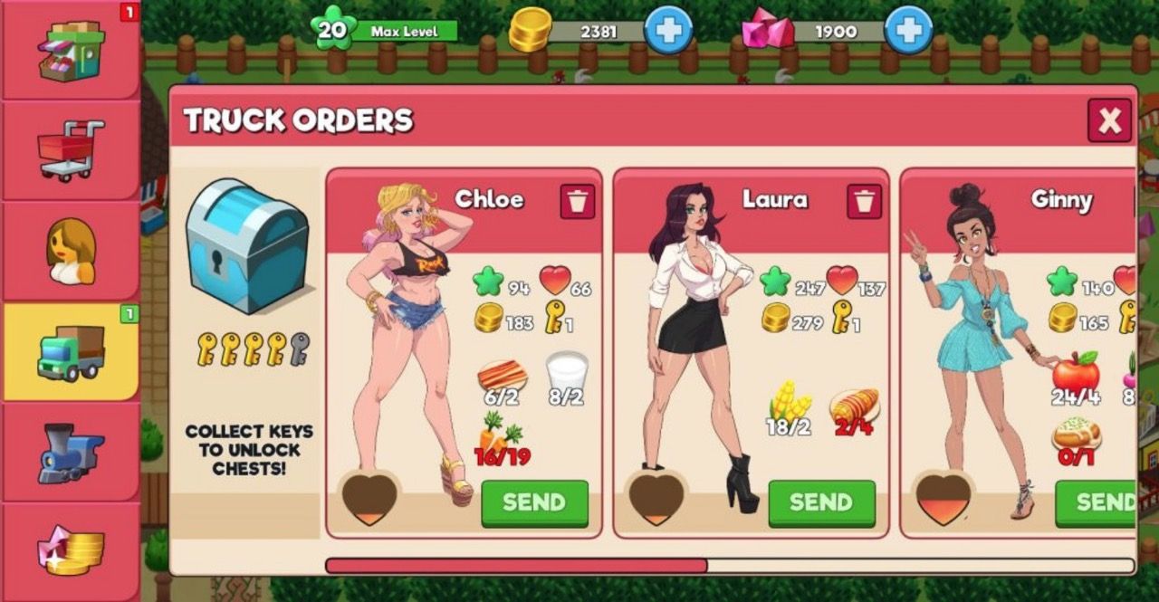 Booty Farm mobile sex game