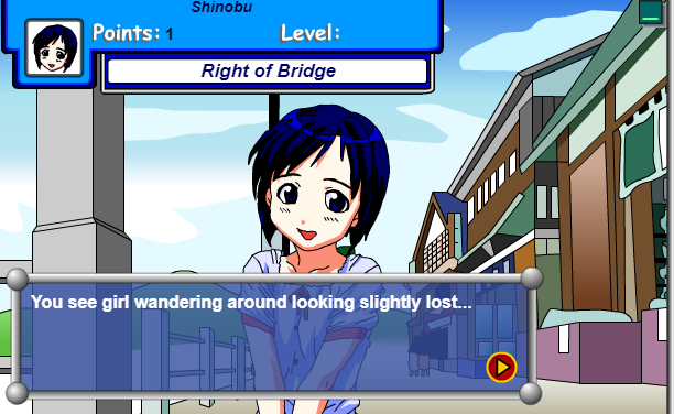 Love Hina: Sim Date - game play 1